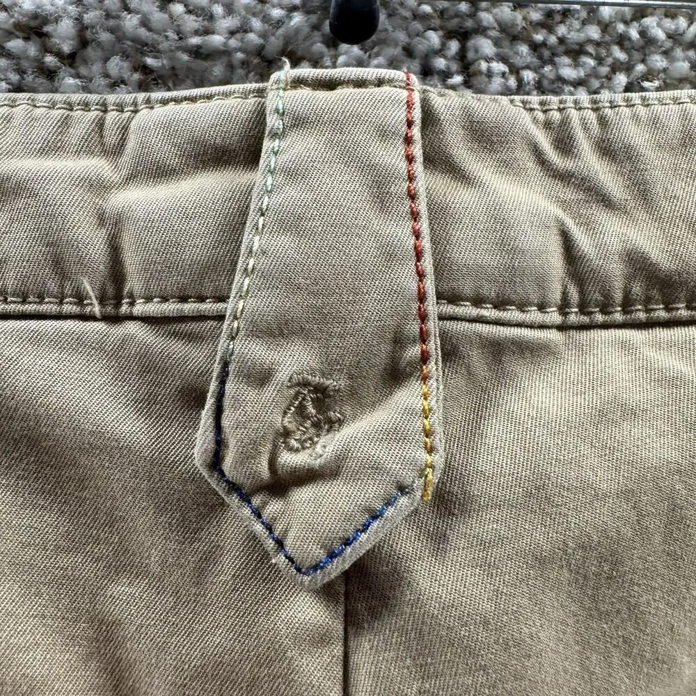 Robert Graham Pants Men 40x34 Tan Tailored Stretch RF10 3001 Chino Cotton Casual